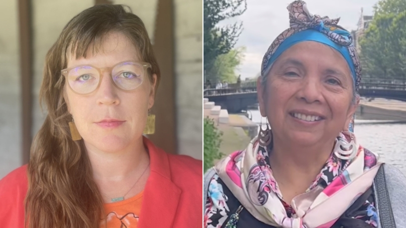 Sarah Kelly and Gladys Quintul