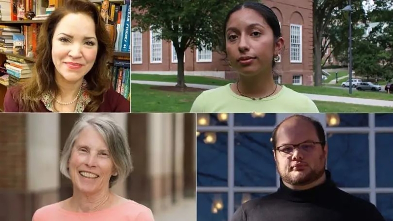 Collage with different headshots of Dartmouth scholars who received awards, including Lizet Garcia